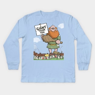 Gianit Thank You Card Kids Long Sleeve T-Shirt